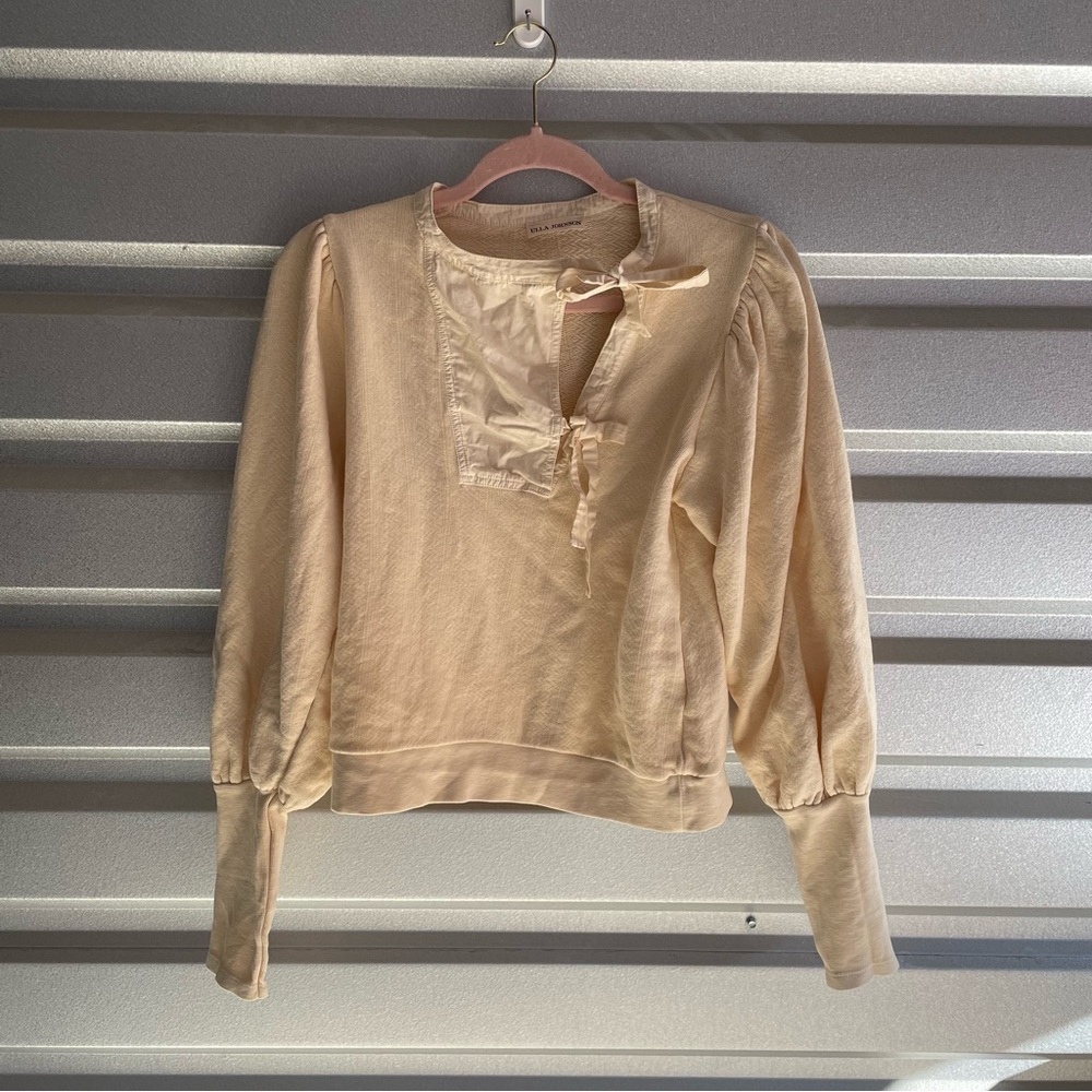 Ulla Johnson Alba Pullover in Cream